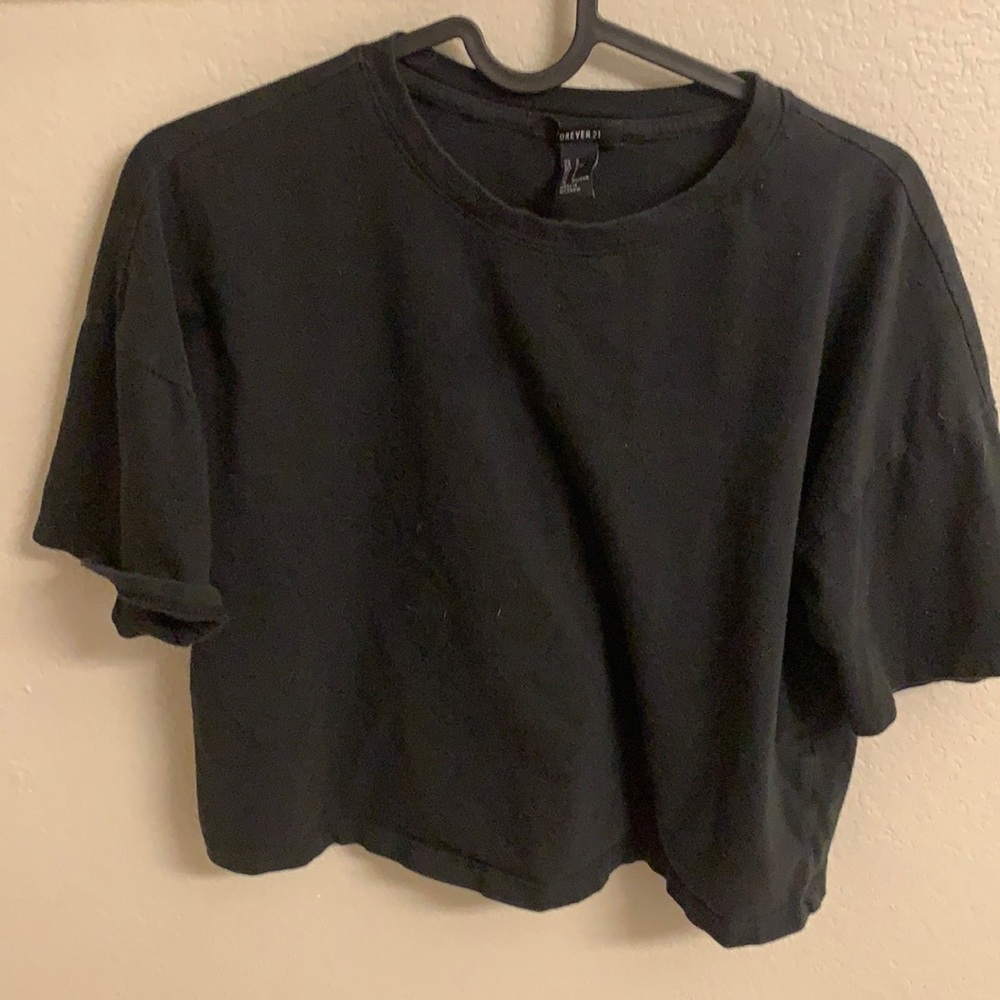Black crop top